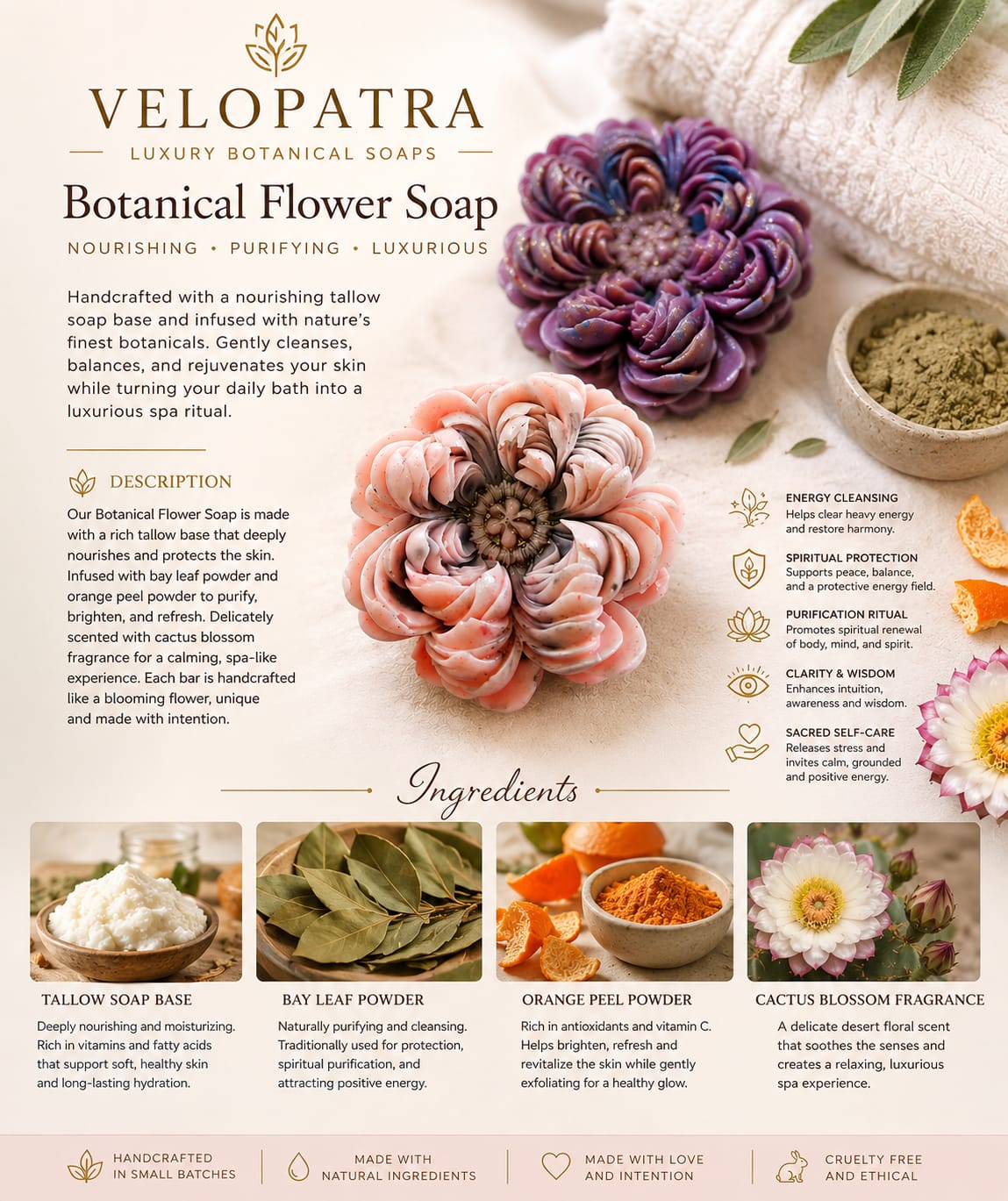 Botanical Flower Soap